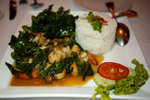 Shrimps with fried basil leaves, not as good as the previous two