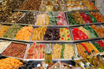 Candied fruits (frutas escarchadas) are very popular in Eastern Spain