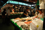 Sea food store, Mercat de Sant Josep -- all the lobsters are neatly laid out!