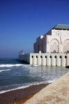 Half of the mosque is built over the Atlantic ocean