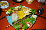 Mains - Mixed Kebab has rice!! First time I had rice in the past 2 weeks