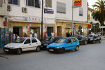 Guess what color the taxi is in Chefchaouen?