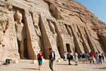 Temple of Hathor, dedicated to honour  Ramses II's wife, Nefertari.