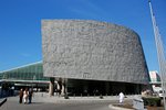 The circular outer wall is made of Aswan granite engraved with letters, pictograms, hieroglyphs and symbols from every known alphabet.