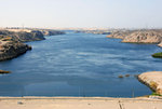 Aswan High Dam and Lake Nasser. The Dam can provide half of Egypt's electricty. The lake is the largest artificial lake in the work.
