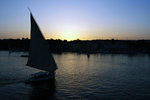 Sunset viewed from the east bank of Aswan