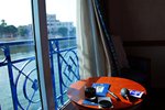 Inside my cabin, Domina Prestige Emilio.
What's more relaxing than enjoying a glass of chilling coke and splendid Nile view inside an air-conditioning room after come back from a 40C+ world?