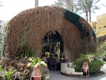 Entrance of the Sakkara Restaurant. Looks like a hut more than a restaurant.