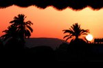 Sunset of Esna, as seen from the sun deck.