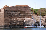 Elephantine Island, largest of the Aswan islands in the middle of the Nile.