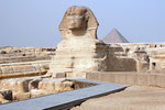 Great Sphinx of Giza. The face is believed to be the head of the pharaoh Khafra
