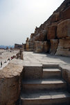 The path to the entrance of the Great Pyramid
