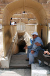 Entrance to the pyramid of Khafre... unlike that of Khufu, this leads to the underground