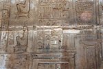 Paintings on the temple's back wall showing a collection of the ancient surgical instruments