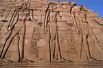 The figures that carry the ankhs are Egyptian gods