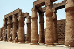 The Great Court is surrounded by a double row of columns with lotus-bud