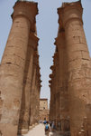 14 papyrus columns of colonnade of Amenhotep III