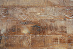 Birth Room. Relief shows the moment of conception when the fingers of the god touch those of the queen and 'his dew filled her body' (Well I saw no queen but instead I noticed many female visitors there touched the 'dews')