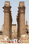 Court of Amenhotep III, looking back towards the first pylon and the entrance