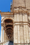 The arcade in front of the western entrance