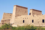 Although this was built in the Graeco-Roman period, it still preserves the Egyptian temple strucutre of having huge pylons.
