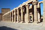 The western colonade in the outer temple court of Isis