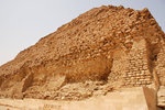 The step pyramid rises in six steps to a height of 60m