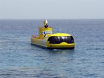 We all live in our yellow submarine, 
Yellow submarine, yellow submarine...
If you don't want to get wet, you can still see what's happening underneath with this yellow "submarine"
