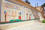 Many old reliefs found on the walls of the ancient temples have been revived in this village. This one is the weighing of the dead