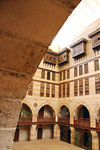 The inner courtyard (right in the centre is a stage for concerts and other events