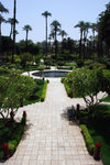 The back garden of the hotel, nice!