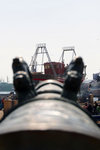 These brass cannons protected the port as Essaouira was once an important trade port.