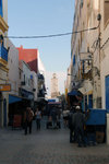 The streets of the Medina, in the centre is the Grand Mosque