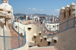 On the rooftop of Casa Mila