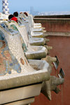 The serpentine seating, Parc Guell