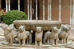 Patio de los Leones, with its marble fountain channelling water through the mouths of 12 marble lions