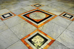 Marble floor in front of the main altar