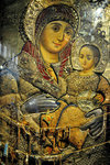 Icon of Mary and Jesus inside the Church