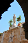 The statue of Virgin Mary on top of St Catherine's