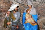 Joseph, Mary and Jesus on their flight to Egypt