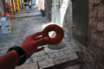 6/9 breakfast - A "donut" bought from the street hawker in the streets of the old City (NIS 2)