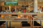 7/9 breakfast inside C Eilat Hotel. Yes there was a fish tank here, but the fishes weren't edible --- yet!