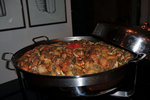 9/9 buffet dinner - Chicken in a big wok