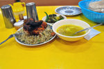 12/9 dinner - again not many choices to choose from. At least it was cheap though... Half chicken + rice + soup (JD 3)