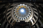 The Rotunda is located in the centre of the Anastasis, beneath the larger of the church's two domes.