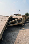 Mobilized bridge used to cross the Suez Canal