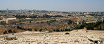 Found a scenic spot with an excellent view of the old city of Jerusalem. The building with the golden dome was the famous Dome of the Rock
