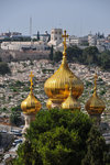 The golden onion domes belong to the Russian Church of Mary Magdalene. I got to see that!!