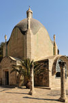 Dominus Flevit means 'The Lord Wept' in Latin. This church was shaped in a teardrop to symbolize the tears of Christ when he wept over Jerusalem (Luke 19, 37-42)