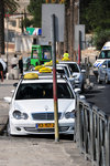 Once outside the gate, you could find another taxi station as well as the buses for the West Bank